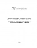 PROMOCIÓN DE UN PROGRAMA DE ESTRATEGIAS DIDÁCTICAS DIRIGIDAS A LOS DOCENTES Y ESTUDIANTES PARA ORIENTAR EL AFIANZAMIENTO DE LOS VALORES ÉTICOS Y MORALES