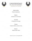 ETAPAS DE LA PSICOLOGIA