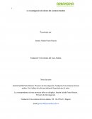 La investigación al interior del contexto familiar