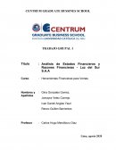 Análisis de Estados Financieros y Razones Financieras - Luz del Sur S.A.A