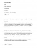 Informe auditoria de sistemas