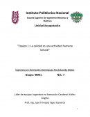 La calidad es una actividad humana natural