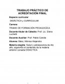 Trabajo Final de Didactica y Curriculum Baez Monica Alejandra