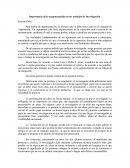 Importancia de la argumentación en los trabajos de Investigación