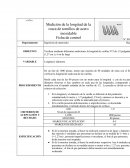 Medición de la longitud de la rosca de tornillos de acero inoxidable