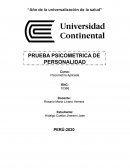 Informe psicológico: Análisis de personalidad y síndromes clínicos