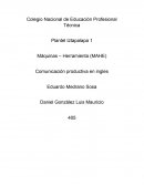 Máquinas – Herramienta (MAHE) Comunicación productiva en ingles
