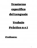 Trastorno especifico del Lenguaje