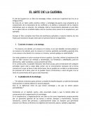 El ARTE DE LA GUERRA es un libro de estrategia militar