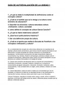 GUÍA DE AUTOEVALUACIÓN CULTURALIDAD