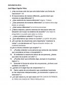 Actividad de ética ¿Hay acciones ante las que solo debe haber una forma de reaccionar?