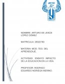 ENSAYO IMPACTO DE LA EDUCACION EN LA VIDA