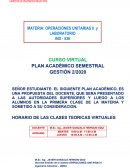 CURSO VIRTUAL PLAN ACADÉMICO SEMESTRAL