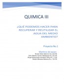 Proyecto de investigación las técnicas del cuidado del agua del ambiente