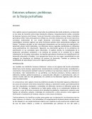 Entornos urbanos: problemas en la franja periurbana