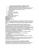 FICHA TECNICA DE PRODUCTO TERMINADO: KUMIS