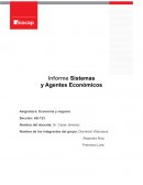 Informe Sistemas y Agentes economicos