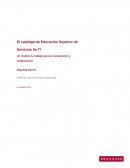 El catálogo de Educación Superior de Servicios de TI