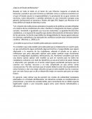 ¿Que es el estado de bienestar?