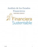 Análisis de los Estados Financieros `SOFONE FINSUS´