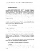 ANALISIS LITERARIO DE LA OBRA AMIGO SE ESCRIBE CON H