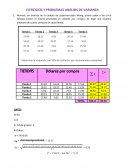 PROBLEMAS DE VARIANZA