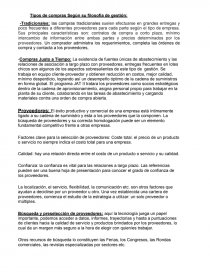 Tipos de compras Según su filosofía de gestión. Página 1