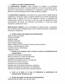 Define el concepto de Mantenimiento