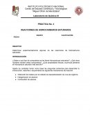 PRÁCTICA No. 3 REACCIONES DE HIDROCARBUROS SATURADOS