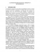 La investigación educativa: concepto y antecedentes