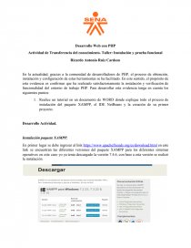 Desarrollo Web con PHP. Página 1