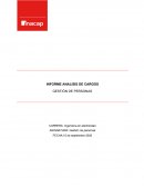 INFORME ANALISIS DE CARGOS GESTIÓN DE PERSONAS