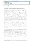 Reflexión sobre la película El pequeño salvaje