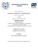 DESARROLLO MUNICIPAL Y GOBERNABILIDAD