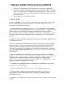 Trabajo sobre texto de Schlemenson
