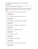 INGLÉS .FORMAS VERBALES CON FUNCIÓN NOMINAL