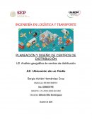 PLANEACIÓN Y DISEÑO DE CENTROS DE DISTRIBUCIÓN