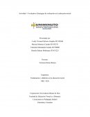 Actividad – 8 evaluativa Estrategias de evaluación en la educación inicial