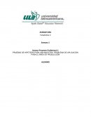 PRUEBAS DE HIPÓTESIS PARA UNA MUESTRA. PROBLEMA DE APLICACIÓN PARA EL ÁREA DE PRODUCCIÓN