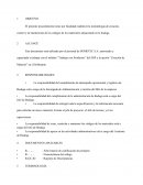 Mantención de los códigos de los materiales almacenado en la bodega