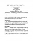 COEFICIENTE DE FRICCIÓN ESTÁTICO