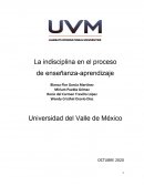 La indisciplina en el proceso de enseñanza-aprendizaje