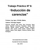 INDUCCIÓN DE CARENCIA