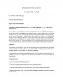 Cómo inciden la pedagogia y el aprendizaje en la tarea del profesor?