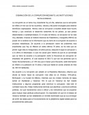 DISMINUCIÓN DE LA CORRUPCIÓN MEDIANTE LAS INSTITUCIONES INVOLUCRADAS