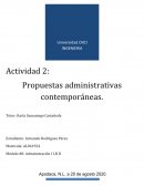 Propuestas de administracion
