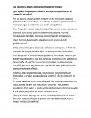 Las naciones deben aportar políticas estrateicas?