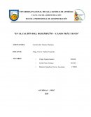 Evaluación del desempeño – Casos prácticos