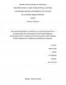 APLICACIÓN WEB PARA EL CONTROL DE LA GESTION EDUCATIVA Y COORDINACIÓN DEL PROGRAMA DE EDUCACIÓN PRIMARIA Y SECUNDARIA