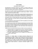 ÉTICA FORMAL (vista desde la ética normativa)